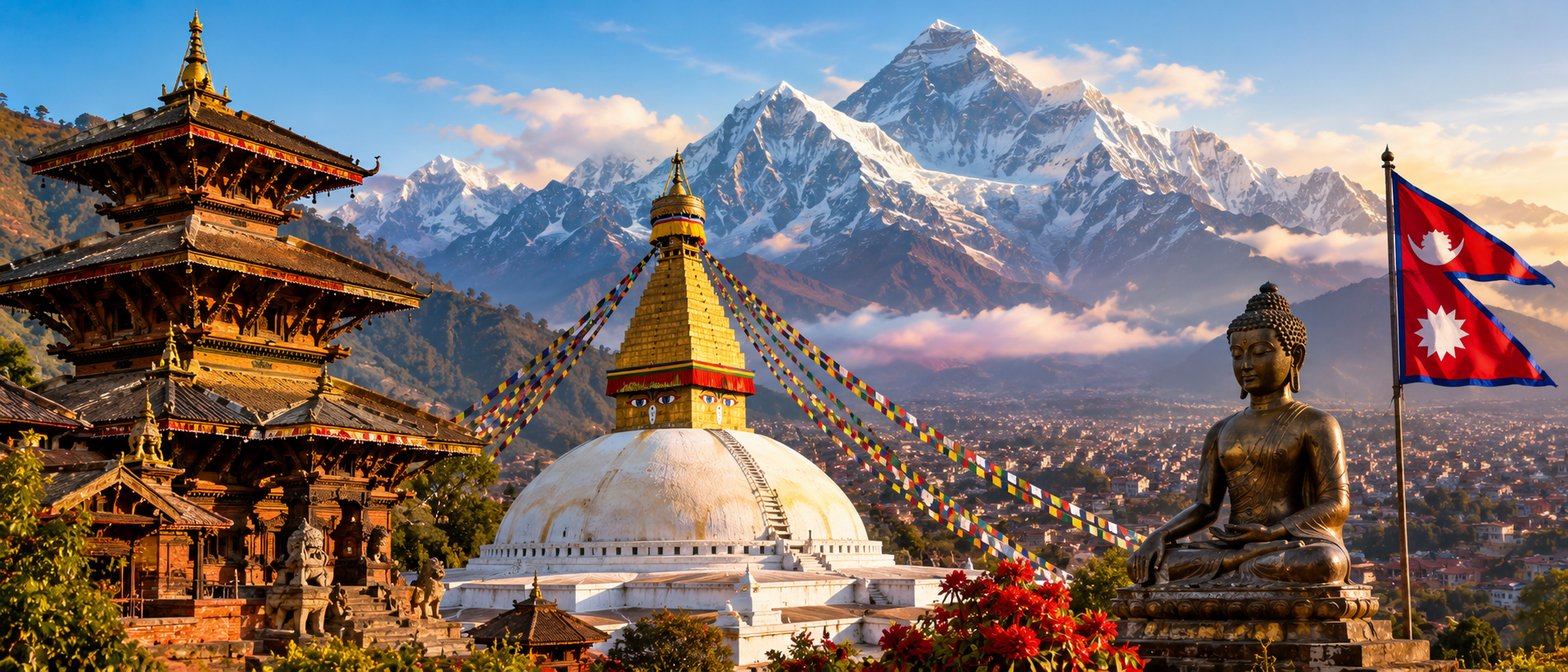 History and Interesting Facts of Nepal with Himalayan mountains and ancient temples