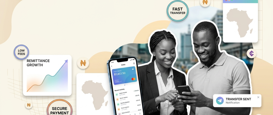 Stablecoins enabling fast and low-cost remittances in Africa.
